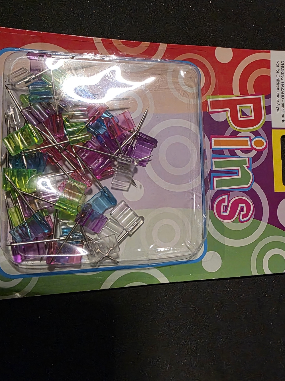Colorful Plastic Push Pins